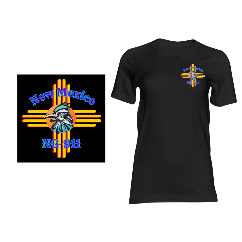 New Mexico NG-911 Roadrunner Zia - Short sleeved cotton t-shirt