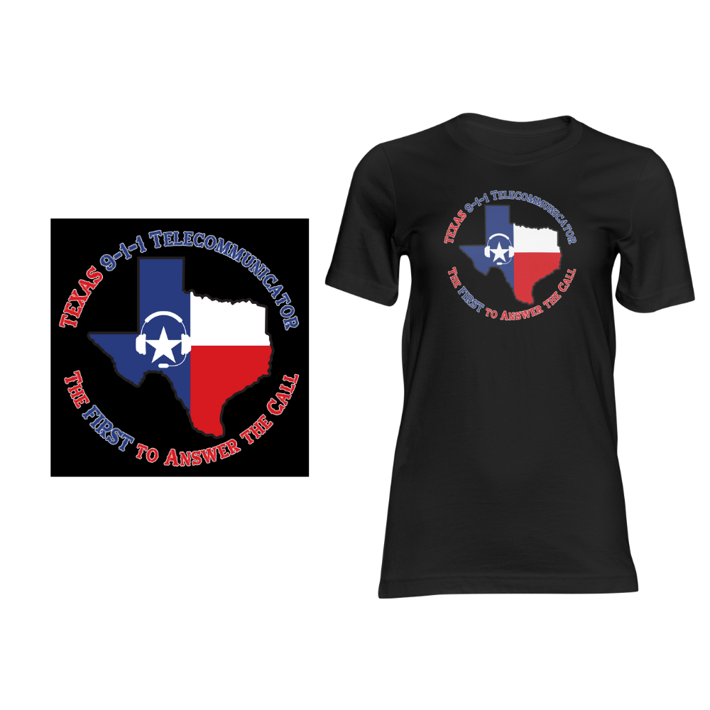 Texas 911 TCs Answer the Call - Short sleeved cotton t-shirt