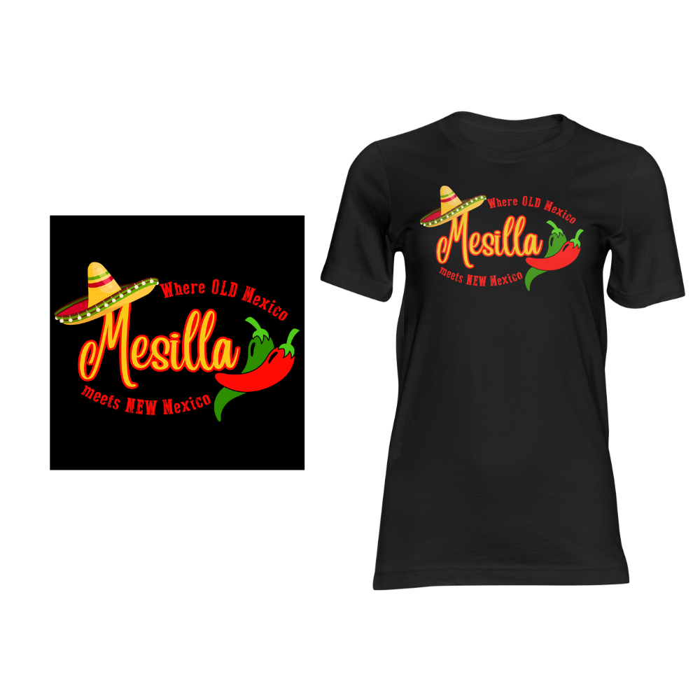 Mesilla: Where Old Mexico Meets New Mexico - Short sleeved cotton t-shirt