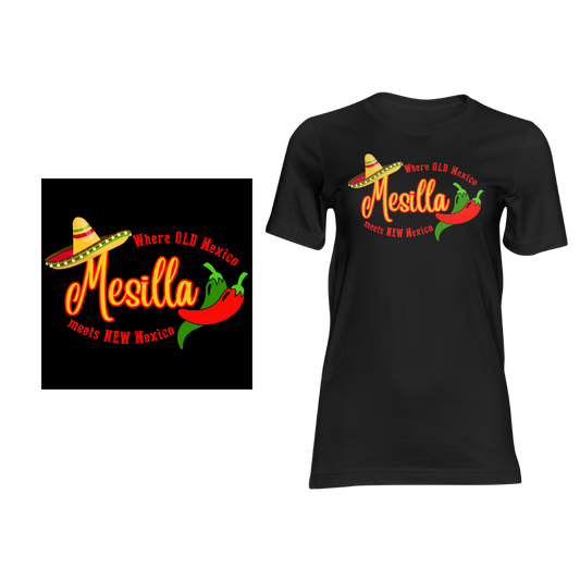 Mesilla: Where Old Mexico Meets New Mexico - Short sleeved cotton t-shirt