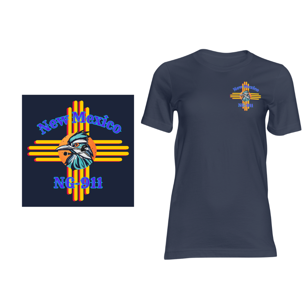 New Mexico NG-911 Roadrunner Zia - Short sleeved cotton t-shirt