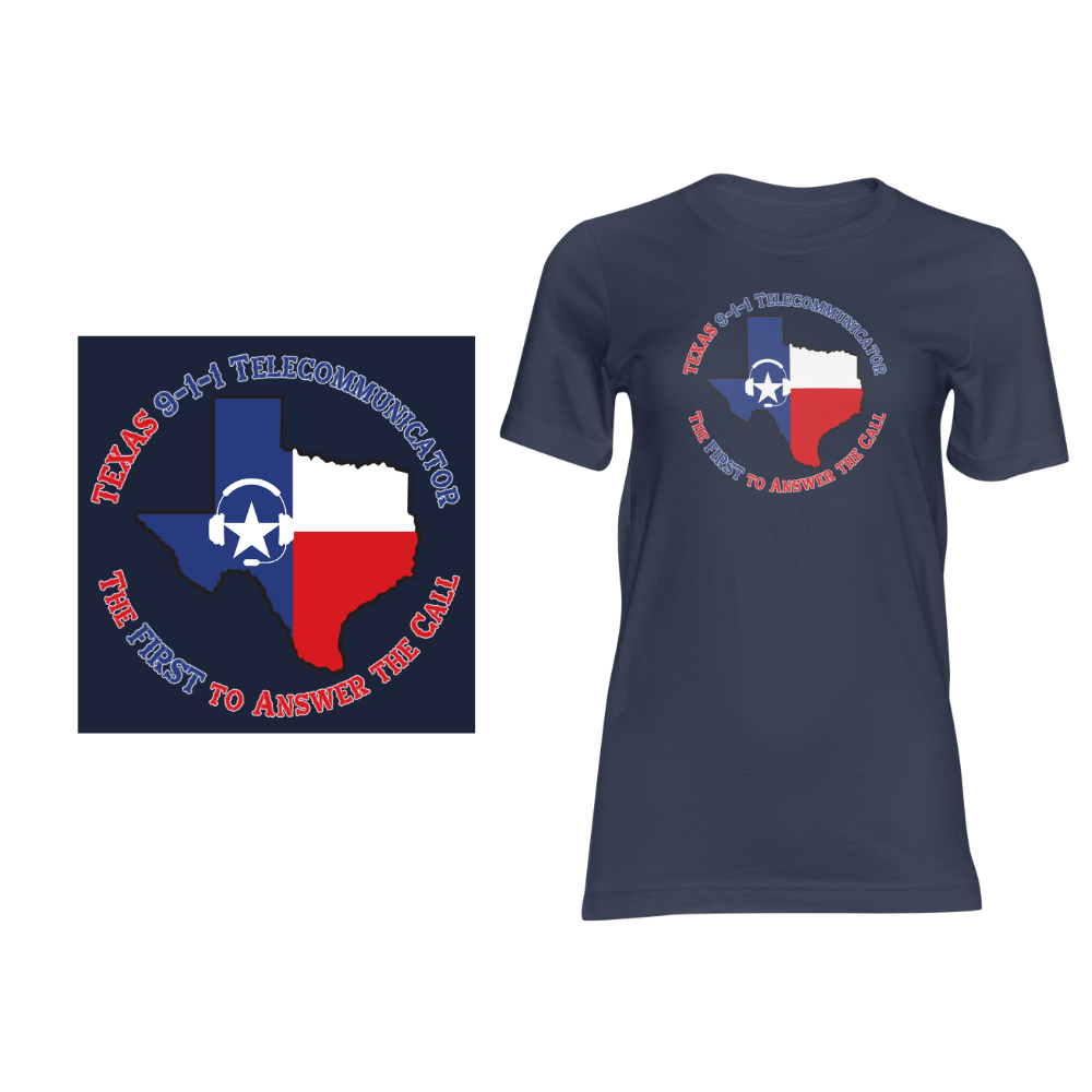 Texas 911 TCs Answer the Call - Short sleeved cotton t-shirt