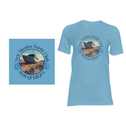 New Mexico Yacht Club - A Bamboozled Design - Short sleeved cotton t-shirt