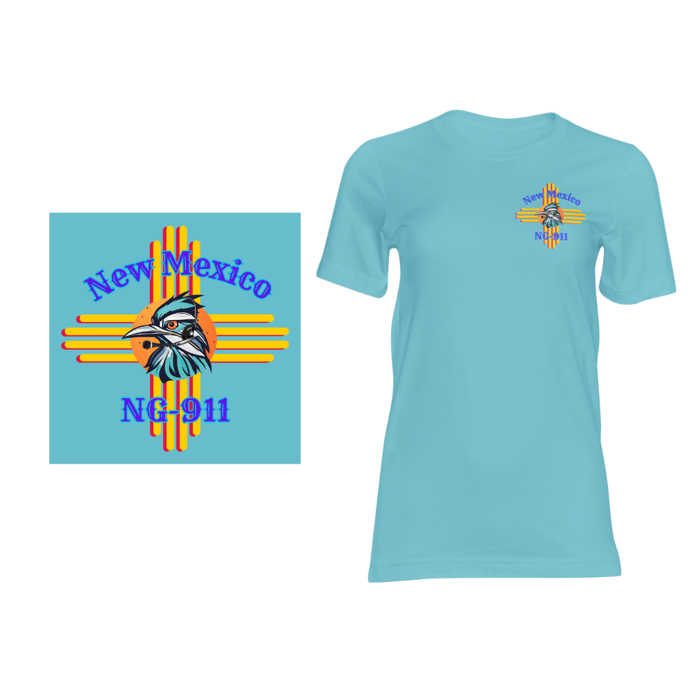 New Mexico NG-911 Roadrunner Zia - Short sleeved cotton t-shirt