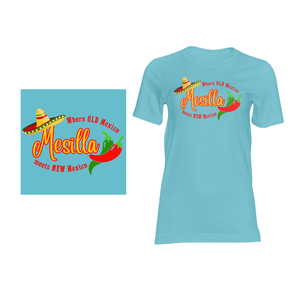 Mesilla: Where Old Mexico Meets New Mexico - Short sleeved cotton t-shirt