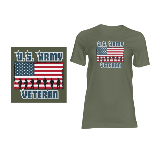 Army Veteran Design - Short sleeved cotton t-shirt