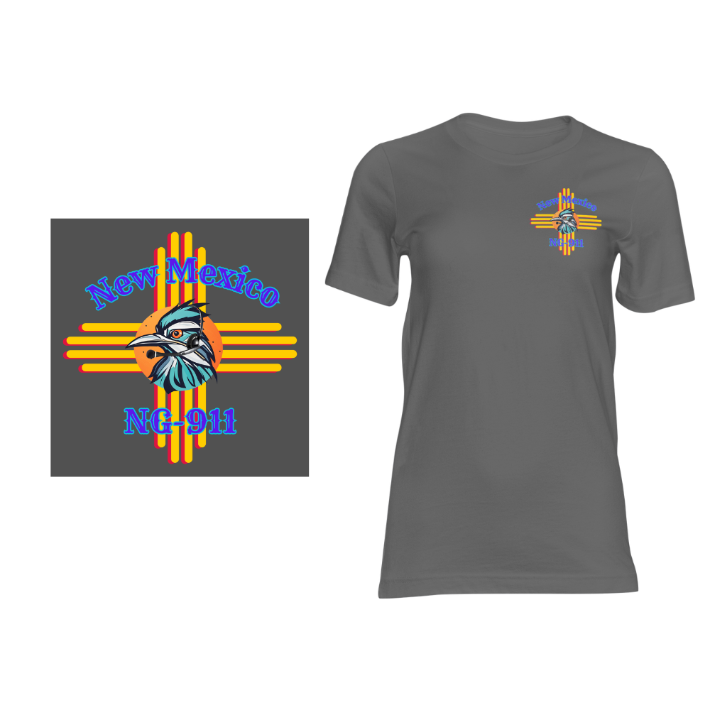 New Mexico NG-911 Roadrunner Zia - Short sleeved cotton t-shirt