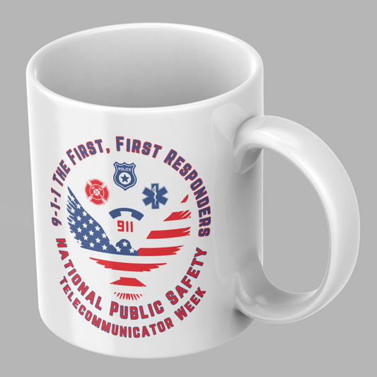 National Public Safety TC Week - Eagle Design - Traditional Coffee Mug
