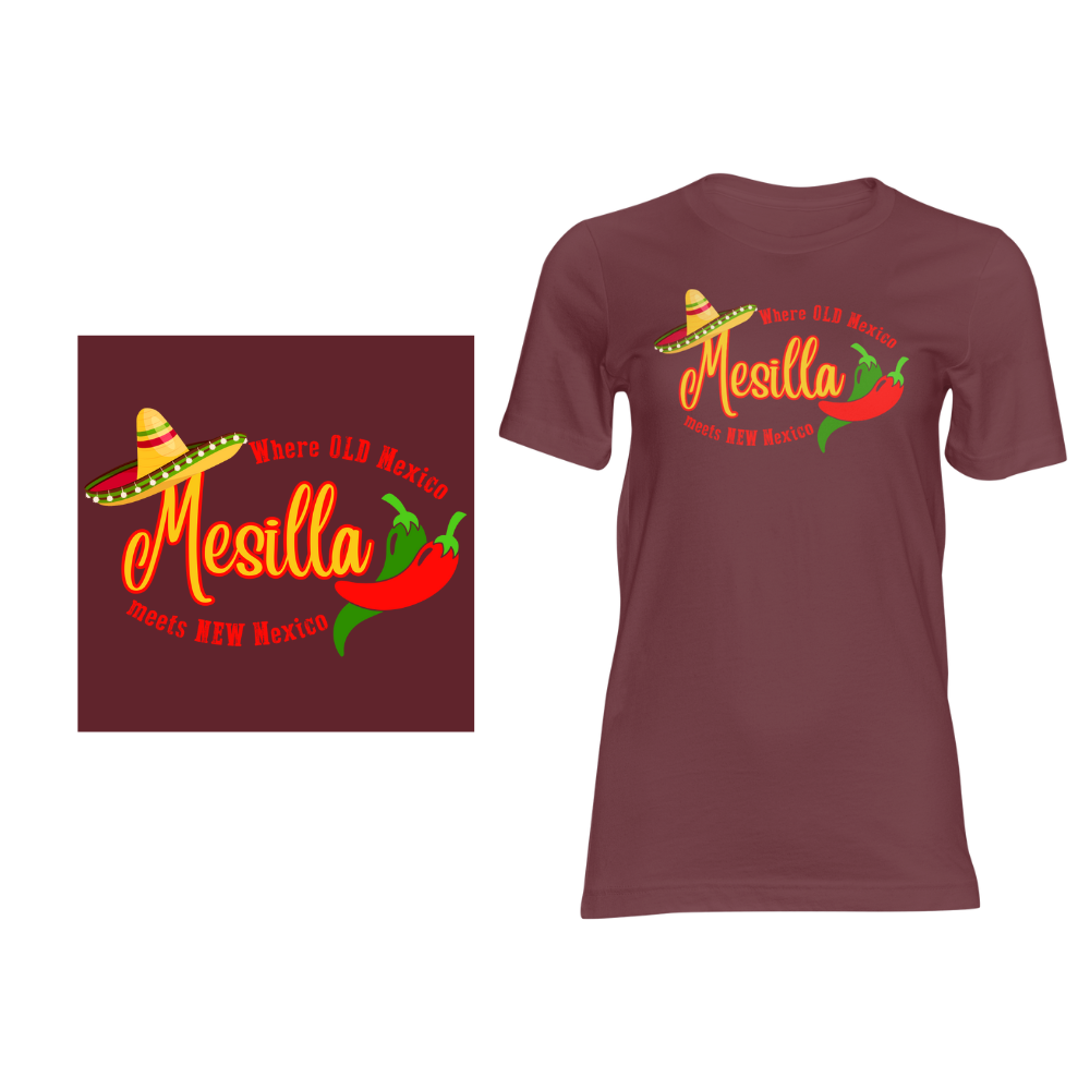 Mesilla: Where Old Mexico Meets New Mexico - Short sleeved cotton t-shirt